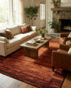 Autumn Meadow Collection Area Rug -  Nutmegwood Rectangle Terracotta  lifestyle 8