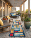 Urban Terrace Collection Area Rug -  Portico Runner Multi  lifestyle 73