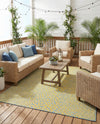 Urban Oasis Rugs Collection Area Rug -  Terrace (Yellow and Aqua) Rectangle Yellow and Aqua  lifestyle 4