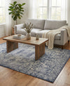 Coastal Manor Collection Area Rug -  Sailview Rectangle Dark Blue  lifestyle 12