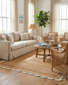 Serenity Braided Jute Collection Area Rug - Seaside Rectangle Natural and Ivory  lifestyle 10