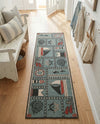 Seaside Haven Rugs Collection Area Rug -  Anchorage Runner Blue  lifestyle 78