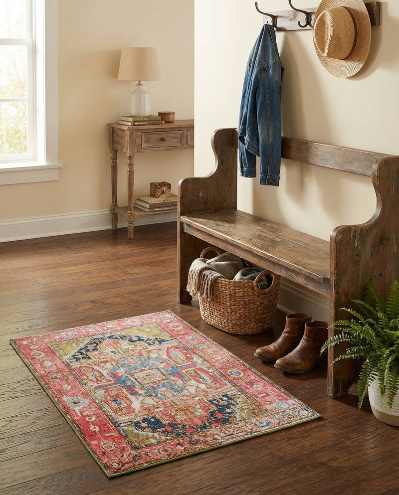 Patio Heritage Collection Area Rug -  Sanctuary Rectangle Multi  lifestyle 29