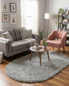 Alpine Plush Collection Area Rug -  Cortina (Sterling) Oval Sterling  lifestyle 27