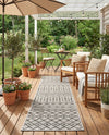 Savannah Pergola Collection Area Rug -  Pergola (Gray) Runner Gray  lifestyle 66