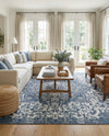 Urban Oasis Rugs Collection Area Rug -  Penthouse (Blue) Square Blue  lifestyle 72