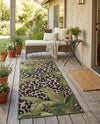 Seaside Blooms Collection Area Rug -  Lotus Runner Green  lifestyle 47