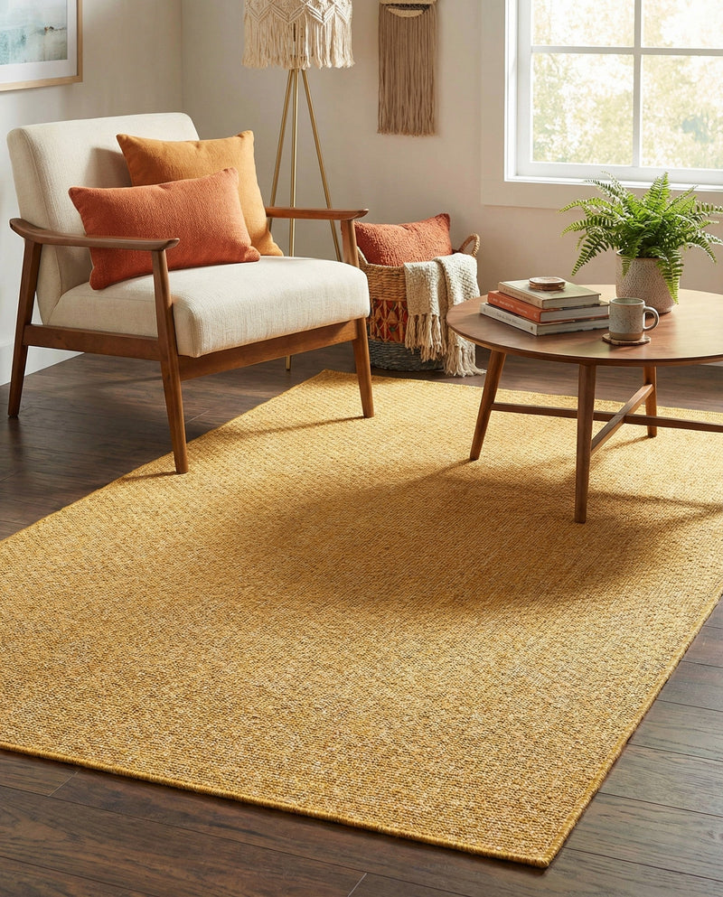 Seaside Serenity Collection Area Rug - Veranda (Corn Harvest Yellow) Rectangle Corn Harvest Yellow  lifestyle 32