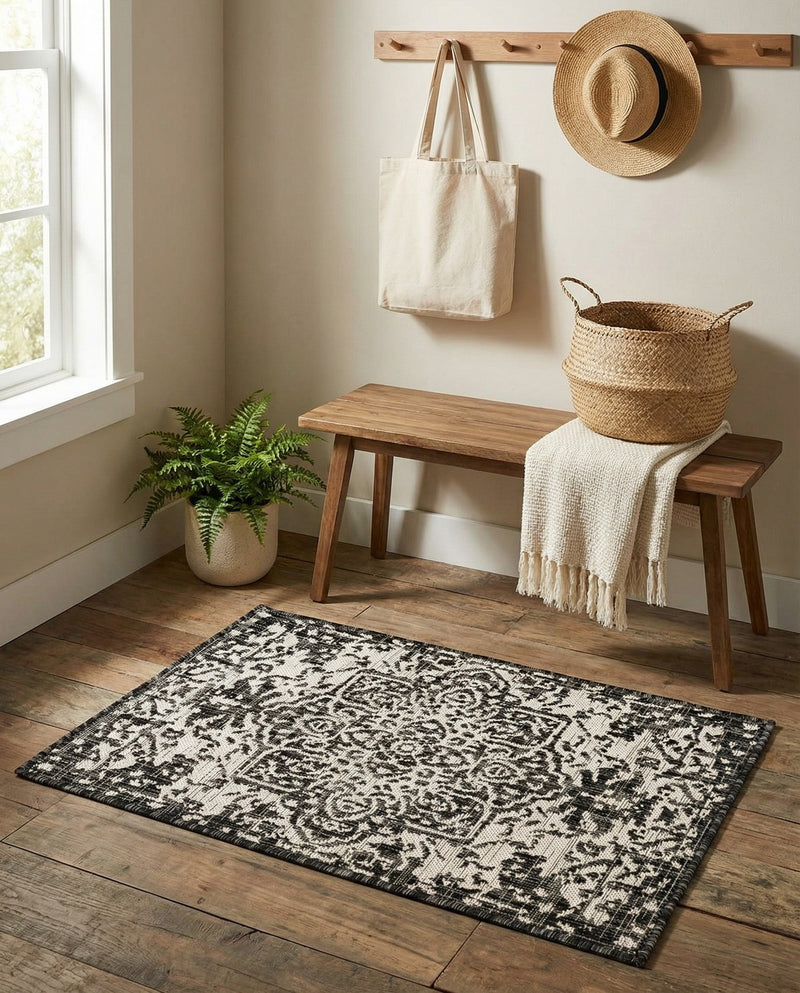 Urban Oasis Rugs Collection Area Rug -  Penthouse (Charcoal Gray) Rectangle Charcoal Gray  lifestyle 7