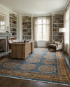 Zagros Oasis Collection Area Rug -  Gilan-e Gharb Rectangle Blue  lifestyle 8