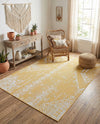 Desert Nomad Terrace Collection Area Rug - Sahara (Yellow) Rectangle Yellow  lifestyle 21