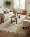 Bazaar Chic Collection Area Rug -  Kenitra Rectangle Blue and Ivory  lifestyle 11
