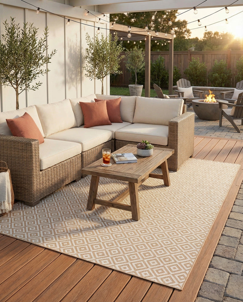 Urban Oasis Rugs Collection Area Rug -  Rooftop (Beige) Rectangle Beige  lifestyle 25