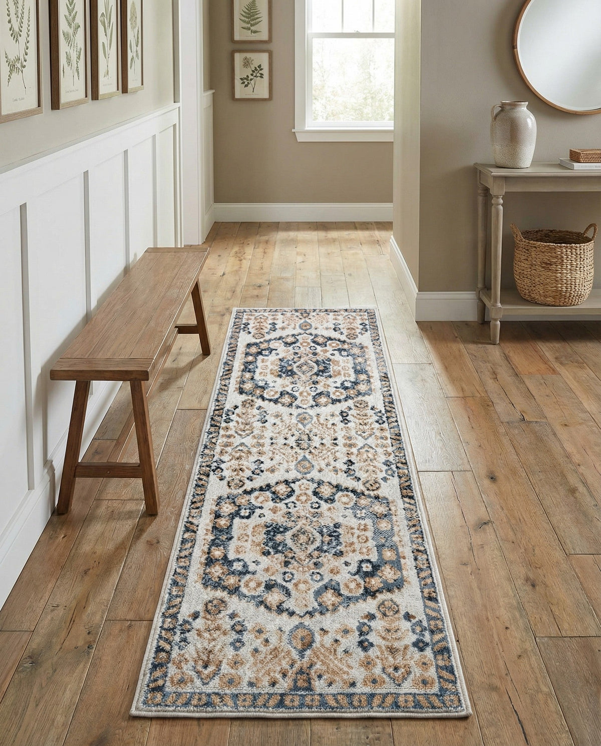 Cambridge Classics Collection Area Rug -  Pembroke (Cream) Runner Cream  lifestyle 83