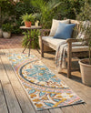 Patio Heritage Collection Area Rug - Tuscany Runner Multi  lifestyle 50