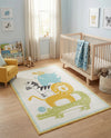 Wonder Tykes Collection Area Rug -  Prismatic Rectangle Ivory  lifestyle 12