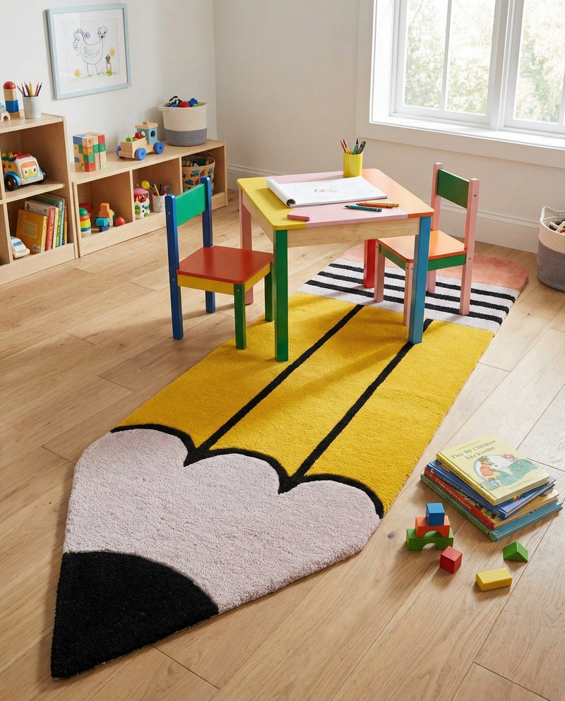 Whimsy Wonders Wool Collection Area Rug -  Horizon Runner Multi  lifestyle 4