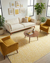 Urban Oasis Rugs Collection Area Rug -  Terrace (Yellow Ivory) Rectangle Yellow Ivory  lifestyle 12