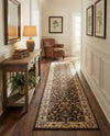 Isfahan Elegance Collection Area Rug - Naghsh-e Jahan (Brown) Runner Brown  lifestyle 61