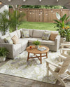 Seaside Blooms Collection Area Rug -  Serene Rectangle Green  lifestyle 29