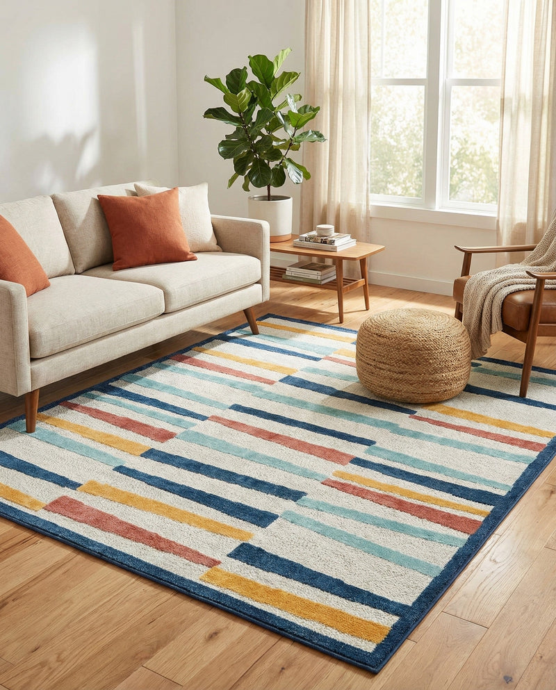 Caribbean Terrace Collection Area Rug -  Jamaica Rectangle Ivory  lifestyle 14