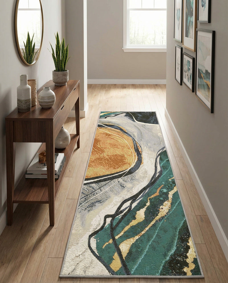 Urban Terrace Collection Area Rug -  Pavilion Runner Multi  lifestyle 75