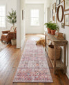 Vintage Memories Collection Area Rug -  Flashback Runner Ivory and Pink  lifestyle 57