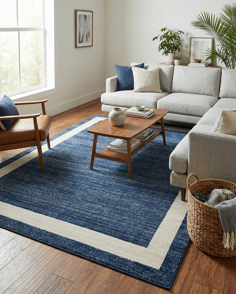 Studio Haven Collection Area Rug -  Alcove (Navy Blue) Rectangle Navy Blue  lifestyle 3