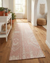 Desert Nomad Terrace Collection Area Rug - Sahara (Pink) Runner Pink  lifestyle 27