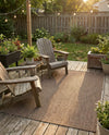 Seaside Serenity Collection Area Rug - Veranda (Light Brown) Rectangle Light Brown  lifestyle 3