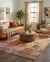 Seville Elegance Collection Area Rug - Cordoba Rectangle Rust Red  lifestyle 22