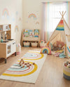 Wonder Tykes Collection Area Rug -  Illusion Runner Ivory  lifestyle 30