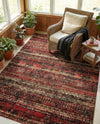 Neptune Elegance Collection Area Rug -  Nereid Rectangle Burgundy  lifestyle 46