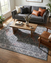 Heritage Elegance Collection Area Rug -  Uffizi Rectangle Gray  lifestyle 12