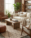 Sahara Berber Wool Collection Area Rug - Marrakesh Rectangle Camel Brown  lifestyle 26