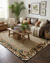 Savannah Sojourn Collection Area Rug -  Moremi Rectangle Cream  lifestyle 12