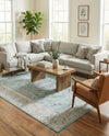 Adriana Terrace Collection Area Rug - Capri (Aqua) Rectangle Aqua  lifestyle 6
