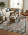 Brighton Terrace Collection Area Rug - Hove (Gray) Rectangle Gray  lifestyle 3