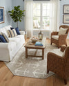 Seaside Haven Rugs Collection Area Rug - Sapphire (Gray) Octagon Gray  lifestyle 62