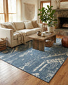 Desert Nomad Terrace Collection Area Rug - Sahara (Blue) Rectangle Blue  lifestyle 18
