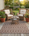 Savannah Pergola Collection Area Rug -  Pavilion (Brown) Rectangle Brown  lifestyle 9