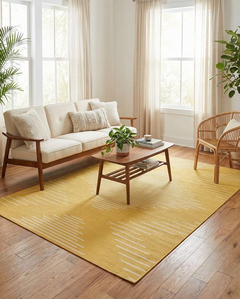 Urban Terrace Collection Area Rug -  Chelsea (Yellow) Rectangle Yellow  lifestyle 16