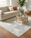 Seaside Blooms Collection Area Rug -  Tranquil Rectangle Gray  lifestyle 14