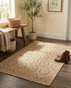 Garden Lattice Charm Collection Area Rug - Arbor (Beige) Rectangle Beige  lifestyle 11