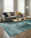 Sahara Essence Collection Area Rug - Oasis (Teal) Rectangle Teal  lifestyle 16