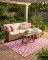 Savannah Escape Collection Area Rug -  Amazon (Magenta) Rectangle Magenta  lifestyle 12