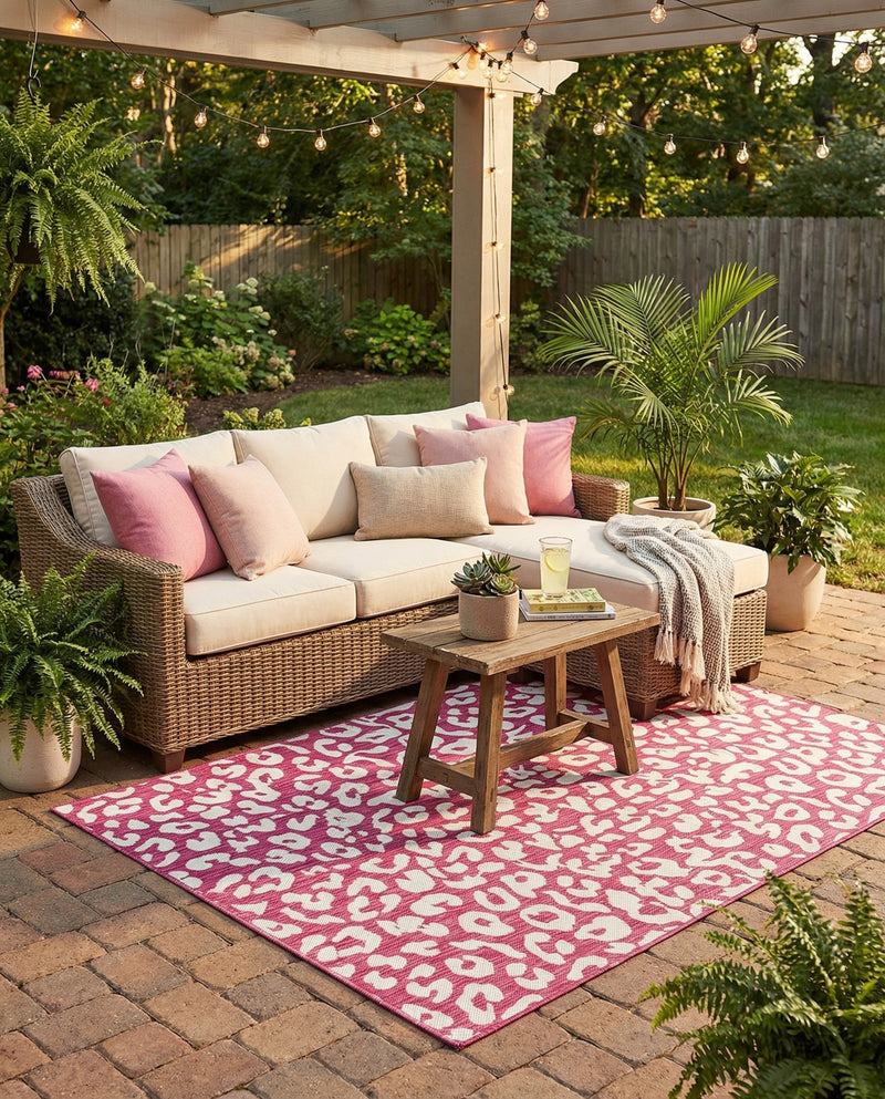 Savannah Escape Collection Area Rug -  Amazon (Magenta) Rectangle Magenta  lifestyle 12