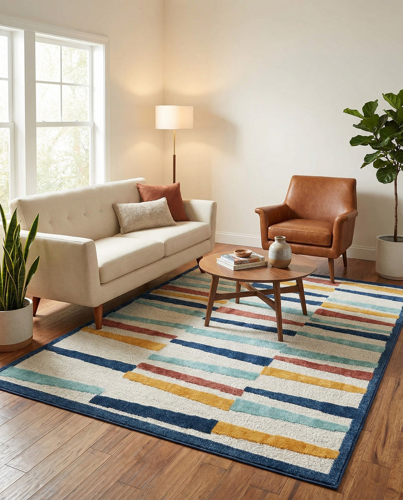 Caribbean Terrace Collection Area Rug -  Jamaica Rectangle Ivory  lifestyle 7
