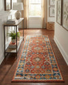 Patio Heritage Collection Area Rug -  Eden Runner Antique Red  lifestyle 60