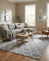 Trellis Mosaic Collection Area Rug -  Pergolatown (Light Gray) Rectangle Light Gray  lifestyle 6